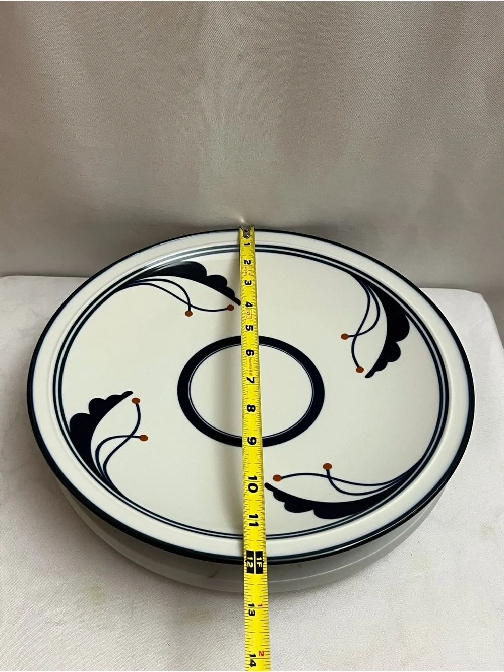 Dansk International Designs NR Japan Mesa Blue Round Serving Platter 12”
